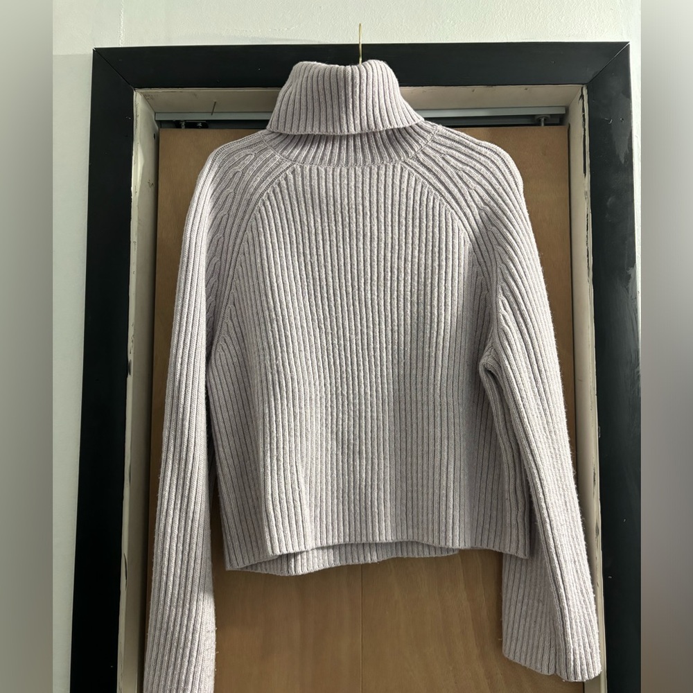 Light purple turtleneck sweater